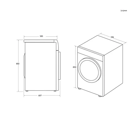 Hoover HLE V9DG-80 9kg Vented Tumble Dryer - White